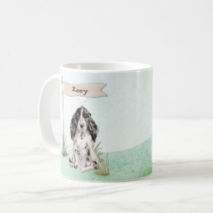Anpassat namn Cocker Spanska Pet-Hund Kaffemugg