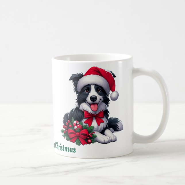 Anpassat namn, Collie God jul Kaffemugg (Höger)