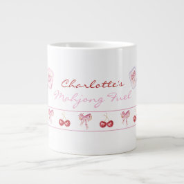 Anpassat Namn Coquette Mahjong Bränsle Rosa Slingo Jumbo Mugg