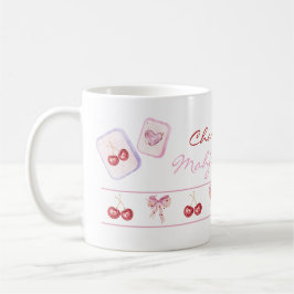 Anpassat Namn Coquette Mahjong Bränsle Rosa Slingo Kaffemugg