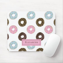 Anpassat namn Cute Donuts Pastel Sweet Tooth Text