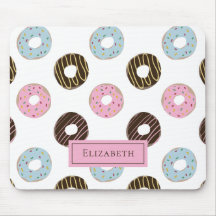 Anpassat namn Cute Donuts Pastel Sweet Tooth Text