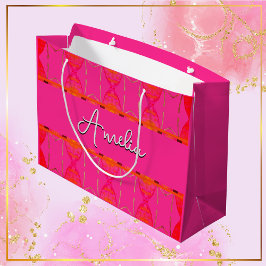 Anpassat namn Cute Girly-Orange och Rosa
