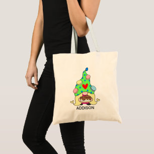 Anpassat namn Cute Gnome Cookies Hat Cake Heart Tygkasse