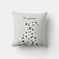 Anpassat namn Dalmatian Hund Abstrakt Art Grått