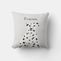 Anpassat namn Dalmatian Hund Abstrakt Art Grått