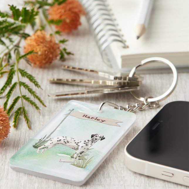 Anpassat namn Dalmatian Pet Hund (Högra Framsidan)