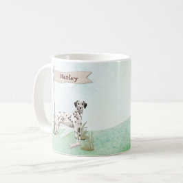 Anpassat namn Dalmatian Pet Hund Kaffemugg