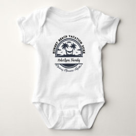 Anpassat Namn Datum Plats Matchande Familj Strand T Shirt