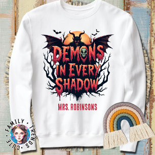 Anpassat namn Demon i varje Shadow Halloween T Shirt