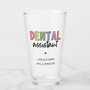 Anpassat namn Dental Assistant Gift Glaskopp