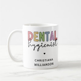 Anpassat namn Dental Hygienist RDH-gåvor Kaffemugg