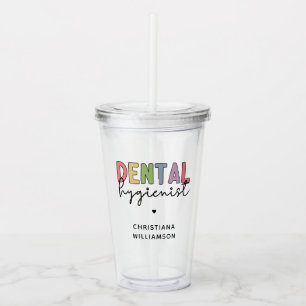 Anpassat namn Dental Hygienist RDH-gåvor Take Away Mugg