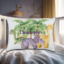 Anpassat namn Dinosaurs Handflatan Träd Prydnadskudde
