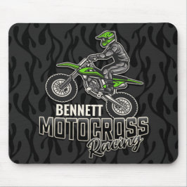 Anpassat namn Dirt Bike Rider Motocross-Tävla Musmatta