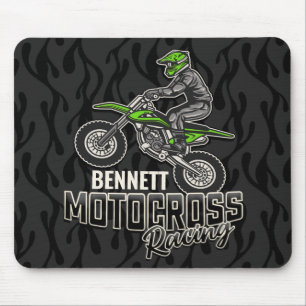 Anpassat namn Dirt Bike Rider Motocross-Tävla Musmatta