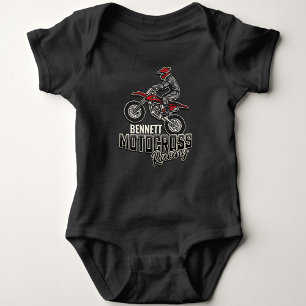 Anpassat namn Dirt Bike Rider Motocross-Tävla T Shirt