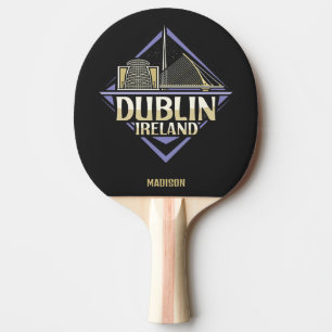 Anpassat namn Dublin Irland Pingisracket