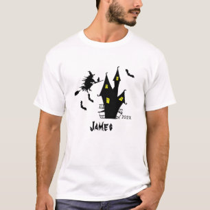 Anpassat namn Elegant Retro Halloween T Shirt