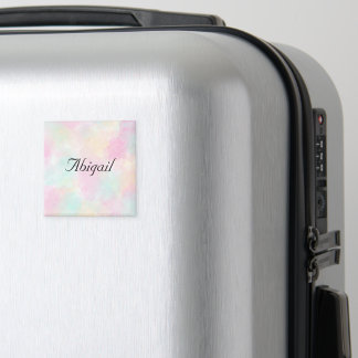 Anpassat namn Elegant typsnitt Girly Patel Färger Magnet