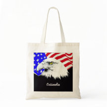 Anpassat namn eller offert för Örn American Flagga