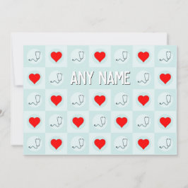 Anpassat namn eller text för sjuksköterska eller s tack kort