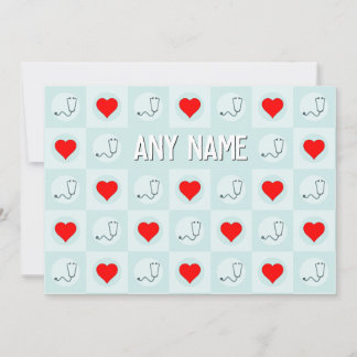 Anpassat namn eller text för sjuksköterska eller s tack kort