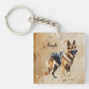 Anpassat namn eller text tyskt schäferhund husdjur