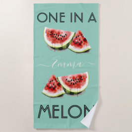 Anpassat namn EN AV EN MELON Sommar Vibes Tealblå