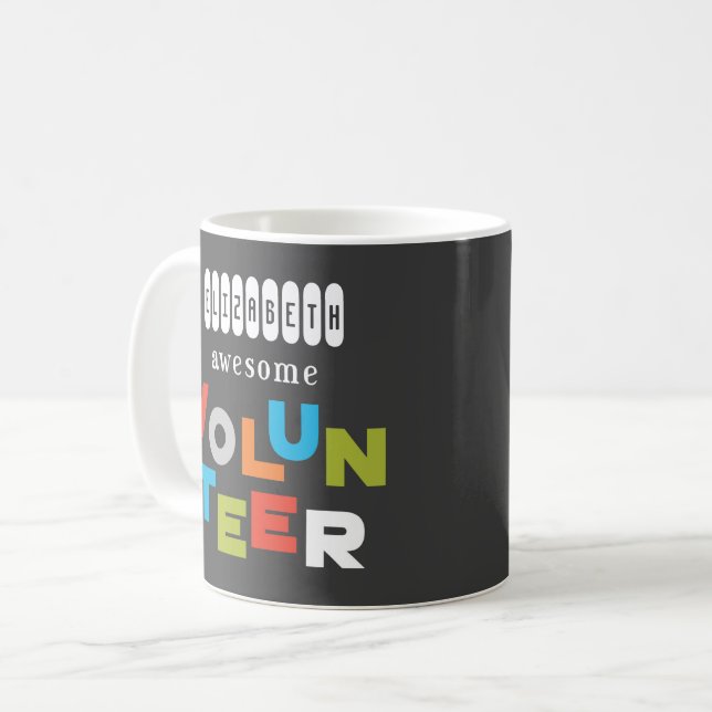 Anpassat namn, Fantastisk-volontäruppskattning Kaffemugg (Framsida vänster)