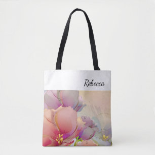 Anpassat namn Färgfärg, Tote bags Tygkasse