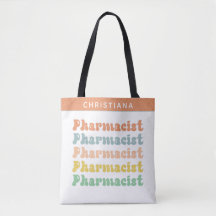Anpassat namn farmaceut Retro Groovy Pharmacy