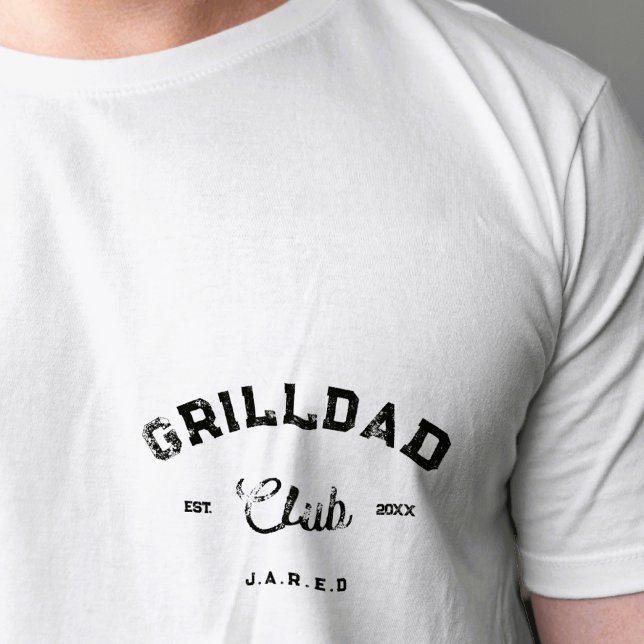 Anpassat namn Fars dag BBQ för Modern Grill Pappa T Shirt (Skapare uppladdad)