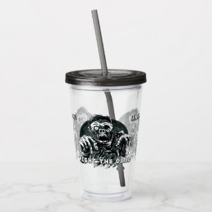 Anpassat namn "Fight the Dead" Zombie tumblers Take Away Mugg