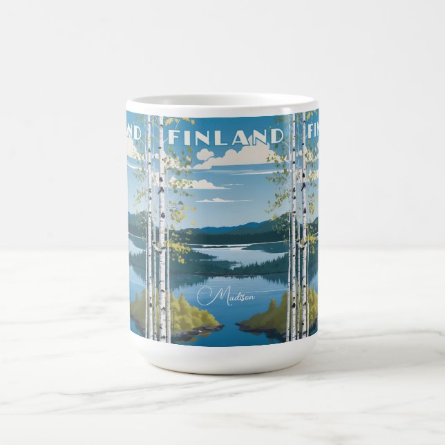 Anpassat namn Finland - naturbeskrivning Kaffemugg (Center)