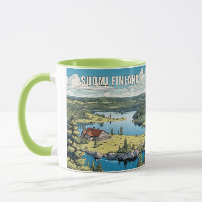 Anpassat namn Finland - naturbeskrivning Mugg (Vänster)