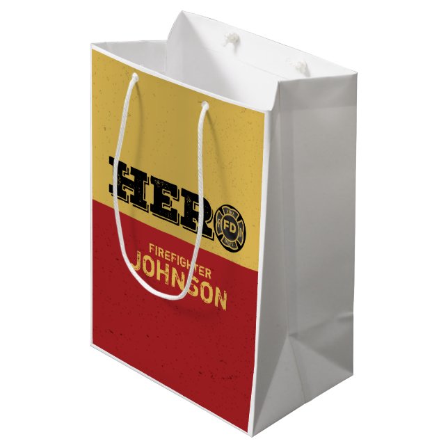 Anpassat namn, Firefighter Hero (Framsidan Vinklad)