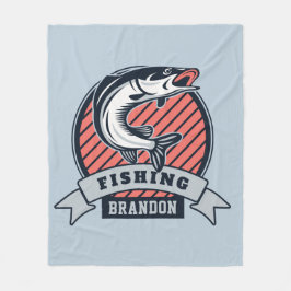 Anpassat namn Fisher fleece-filtar Fleecefilt