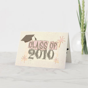 Anpassat namn Flickans Retro Stil Studenten Kort
