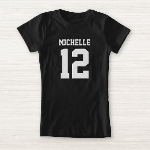 Anpassat namn Flickls Sport Jersey T-Shirt