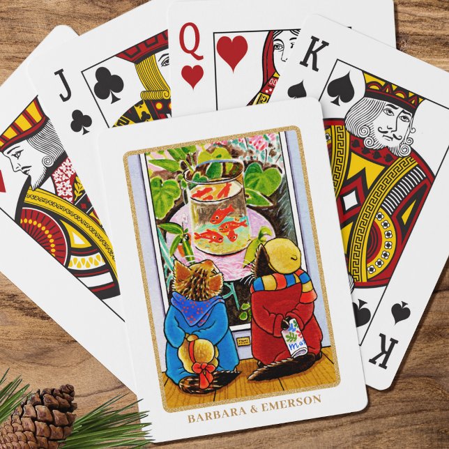 Anpassat namn för Art-uppskattning av kute Casinokort (Skapare uppladdad)