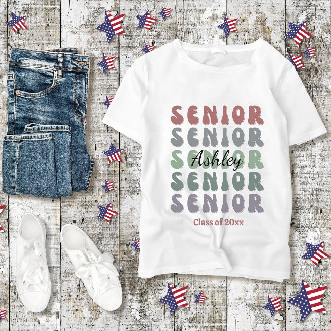 Anpassat namn för återställ Trendig för Grad Senio T Shirt (Skapare uppladdad)