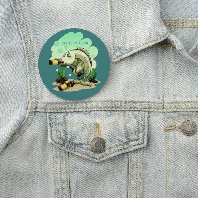 Anpassat namn för att dra fisk namnbricka (På plats)