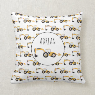 Anpassat namn för Backhoe Construction Lastbil Kudde