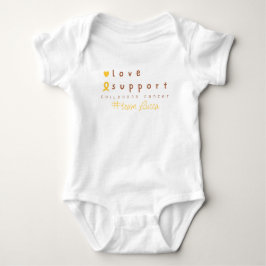 Anpassat namn för barncancer Baby One-Biet T Shirt
