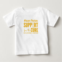 Anpassat namn för barncancer stöder Baby T-Shirt