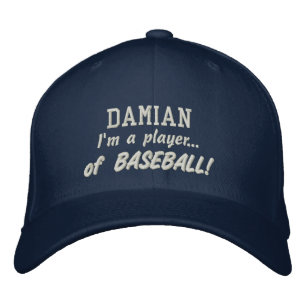 Anpassat namn för Baseball Player-idrotten, presen Broderad Keps