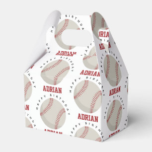 Anpassat namn för Baseball Sports-Födelsedagsfest Presentaskar