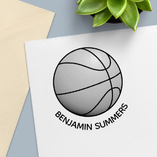 Anpassat namn för basketboll självfärgande stämpel