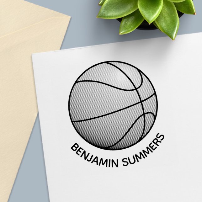 Anpassat namn för basketboll självfärgande stämpel (Skapare uppladdad)